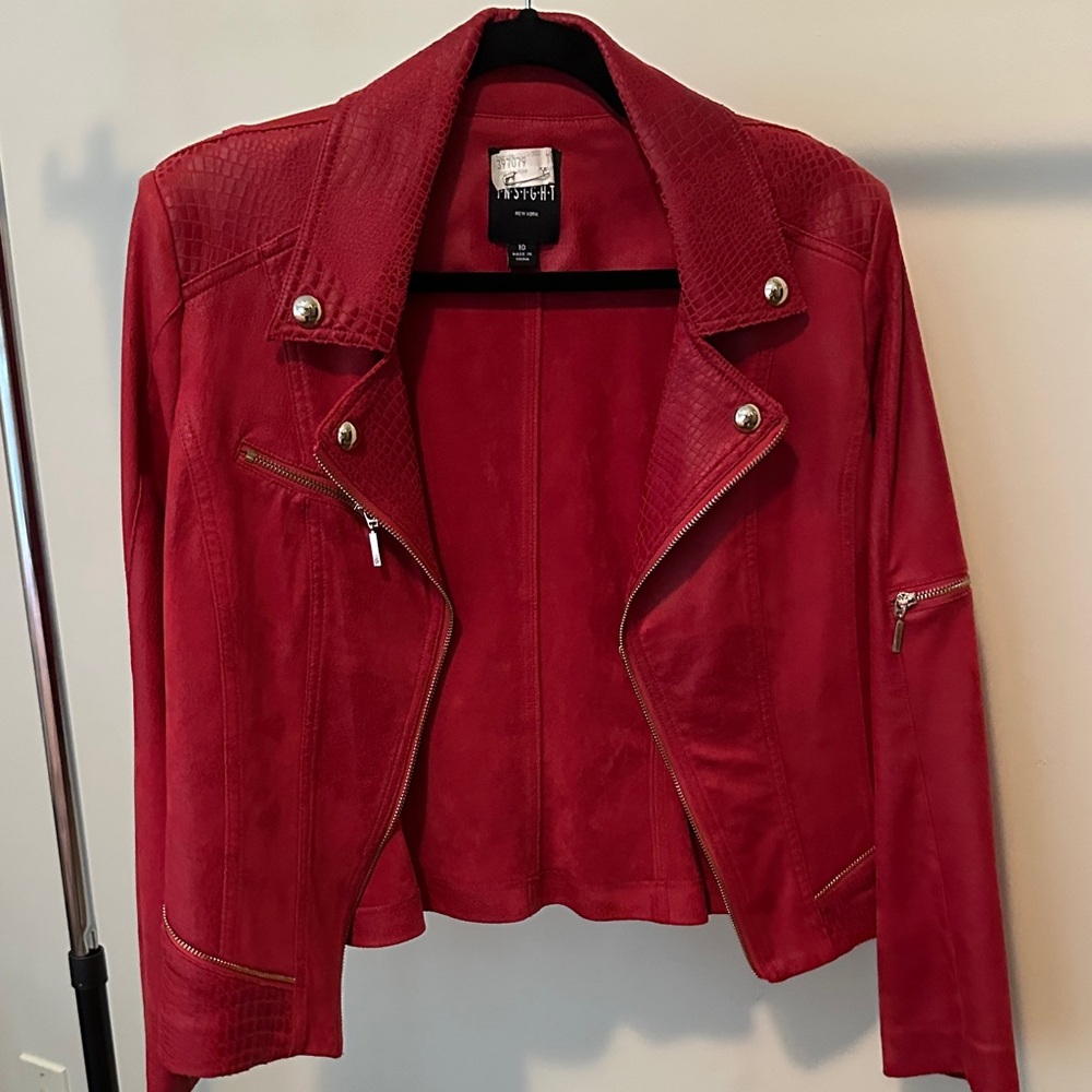 Insight Red Leather Women's Jacket